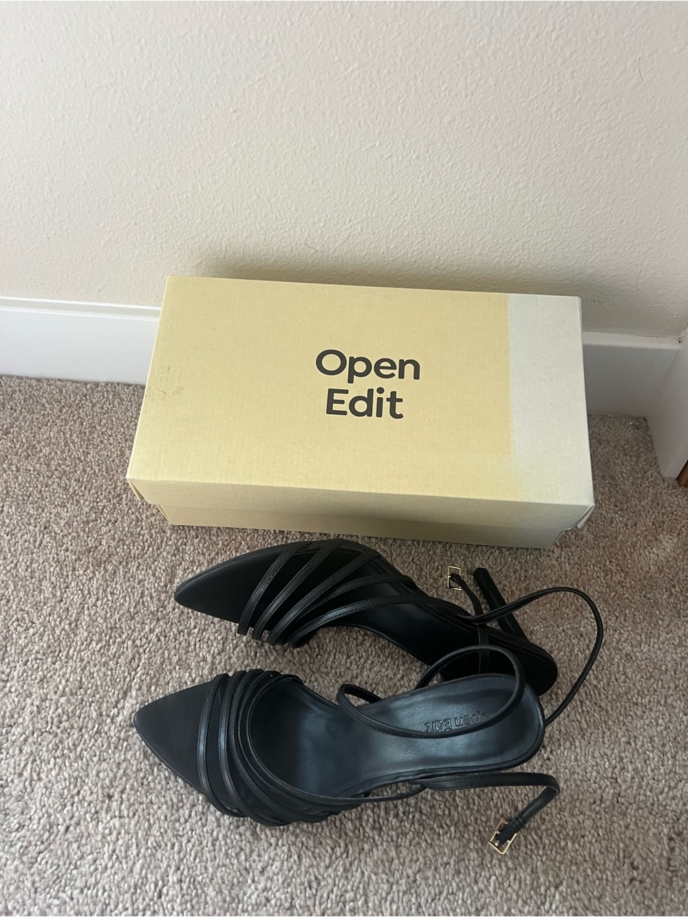 Open Edit Pointed Toe Heels - Picture 3 of 5